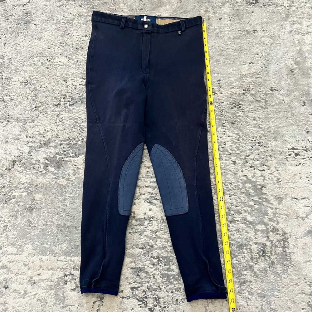 Miller Breeches Woman's Medium? Blue Riding Equestrian Pants Patches